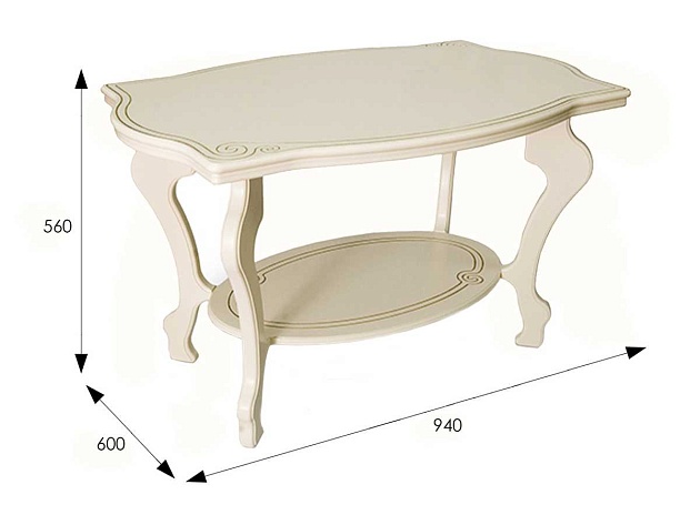 Журнальный стол Мебелик Берже 1 001688 Фото № 3