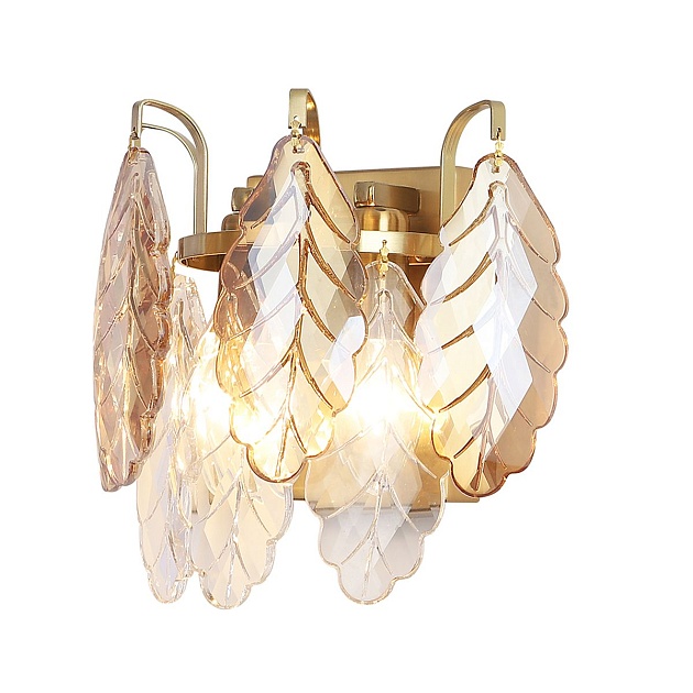 Настенный светильник Crystal Lux Trevi AP2 Brass изображение 3 Настенный светильник Crystal Lux Trevi AP2 Brass Фото № 3