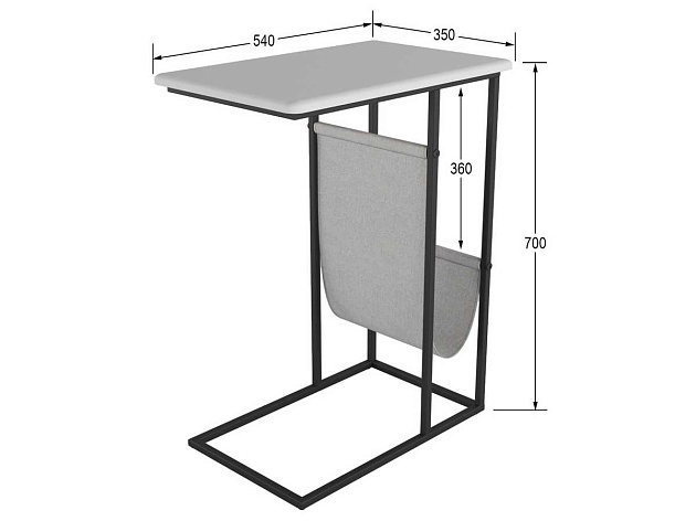Приставной стол Мебелик Бали 006719 Фото № 3