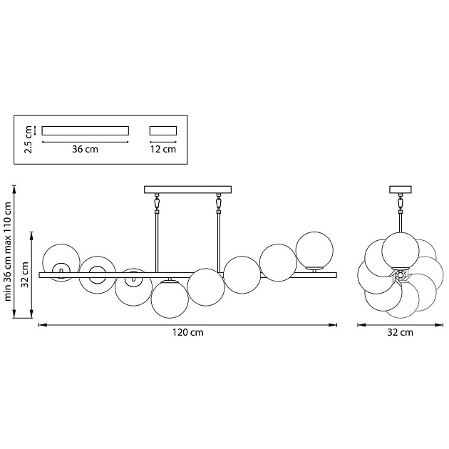 Подвесная люстра Lightstar Croco 815187 Фото № 3