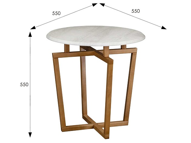 Журнальный стол Мебелик Рилле 440 007600 изображение 3 Журнальный стол Мебелик Рилле 440 007600 Фото № 3