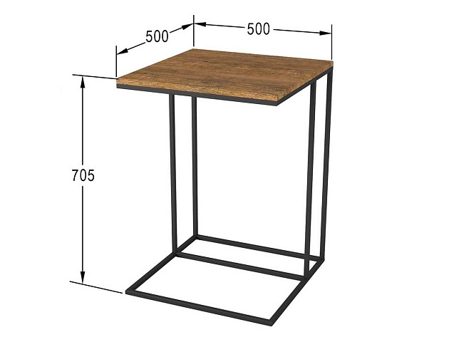 Приставной стол Мебелик Хайгрет 006723 изображение 3 Приставной стол Мебелик Хайгрет 006723 Фото № 3