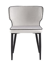 Кухонный стул Stool Group Матео с кантом велюр светло-серый MC110 KD HLR-13/HLR-66 edge 2