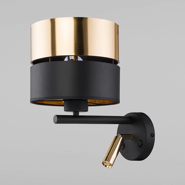 Бра TK Lighting 10434 Hilton Black Gold изображение 1 Бра TK Lighting 10434 Hilton Black Gold Фото № 1