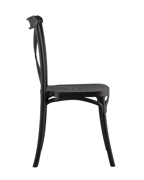 Кухонный стул Stool Group Кроссбэк пластиковый черный Y030 black изображение 4 Кухонный стул Stool Group Кроссбэк пластиковый черный Y030 black Фото № 4