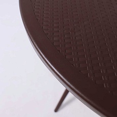 Садовый стол AksHome Palermo 65*71, пластик, коричневый 94019 4