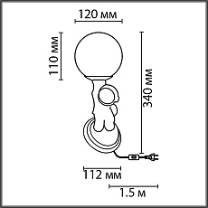 Настольная лампа Lumion Moderni Atlas 8207/1T 1