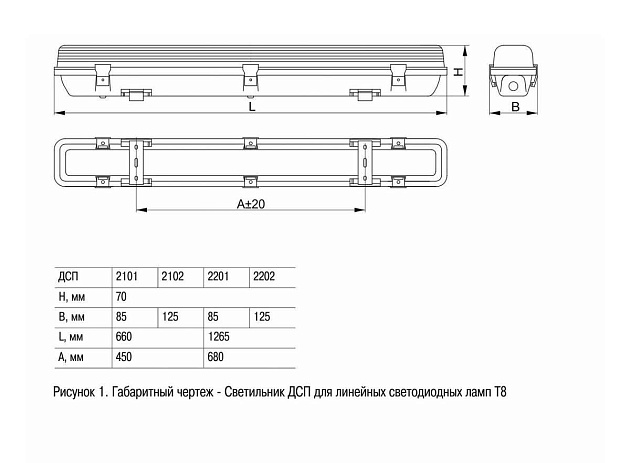 Потолочный светильник IEK ДСП LDSP0-2202-2X120-K01 Фото № 2