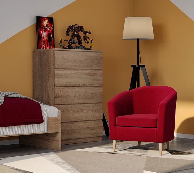 Кресло Шведский Стандарт Тунне Twist 09 бордовое TUNACH TW09 Фото № 3