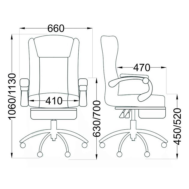 Кресло руководителя AksHome Chief Massag черный, экокожа 80978 Фото № 2