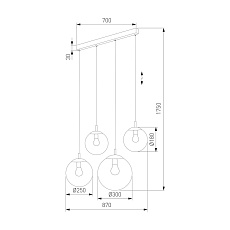 Подвесной светильник TK Lighting 4795 Esme 1