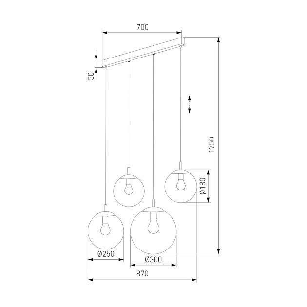 Подвесной светильник TK Lighting 4795 Esme Фото № 2