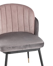 Кухонный стул Stool Group Пенелопа вельвет темно-серый+розовый FDC8054 FUT-81 + FUT-64 2