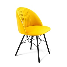 Стул Sheffilton SHT-ST35-1/S100 имперский жёлтый/чёрный муар 2347985302