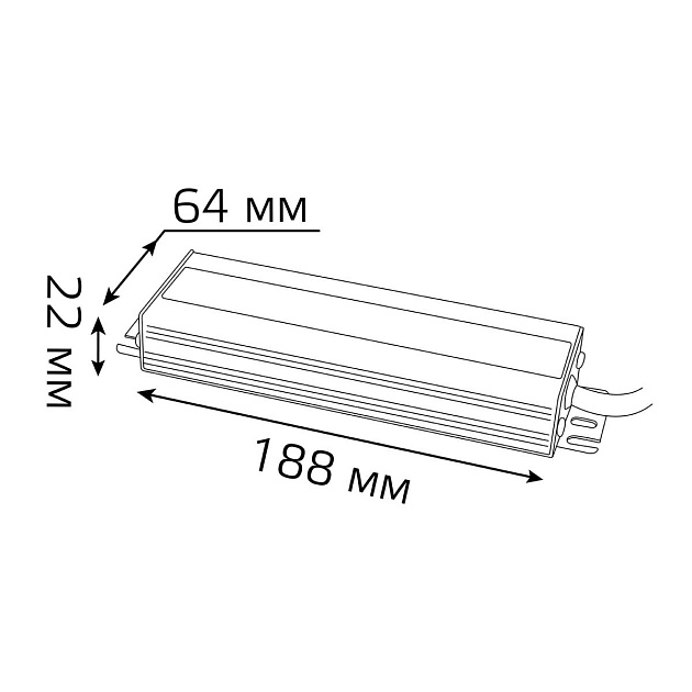 Блок питания Gauss 12V 100W IP66 10A 202023100 Фото № 2
