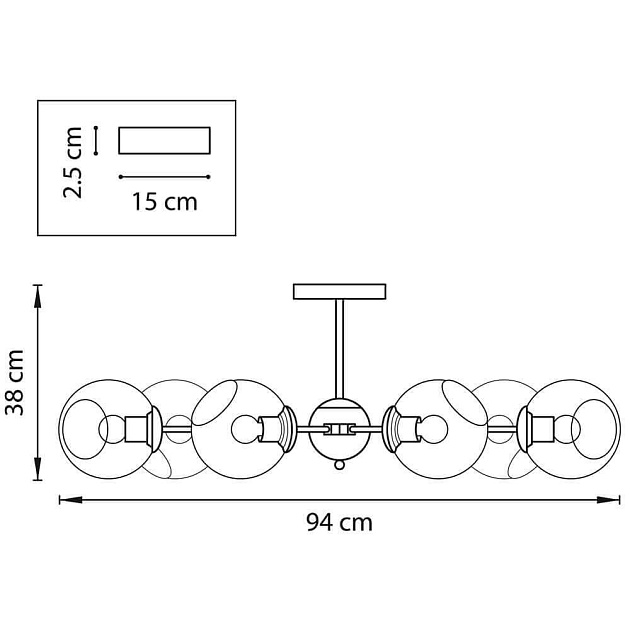Потолочная люстра Lightstar Beta 785067 Фото № 5
