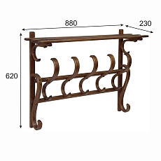 Настенная вешалка Мебелик В 7Н 001673 2