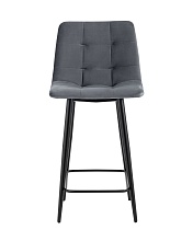 Полубарный стул Stool Group Джанго велюр тёмно-серый vd-django-b27 2