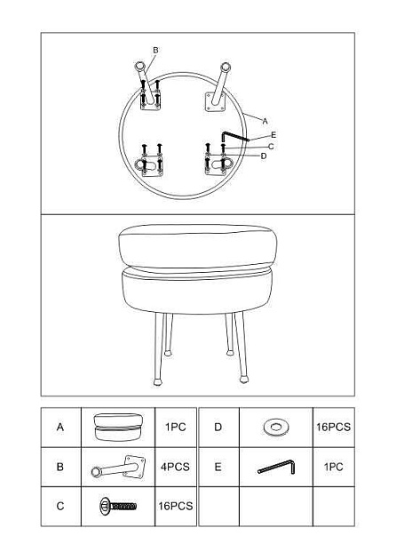Банкетка Woodville Viko 11757 изображение 2 Банкетка Woodville Viko 11757 Фото № 2