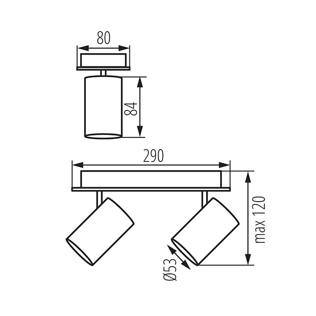 Спот Kanlux EVALO EL-2I B-SR 35693 Фото № 3