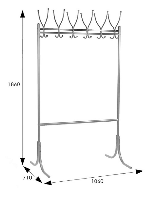 Гардеробная вешалка Мебелик М 11 000256 Фото № 3