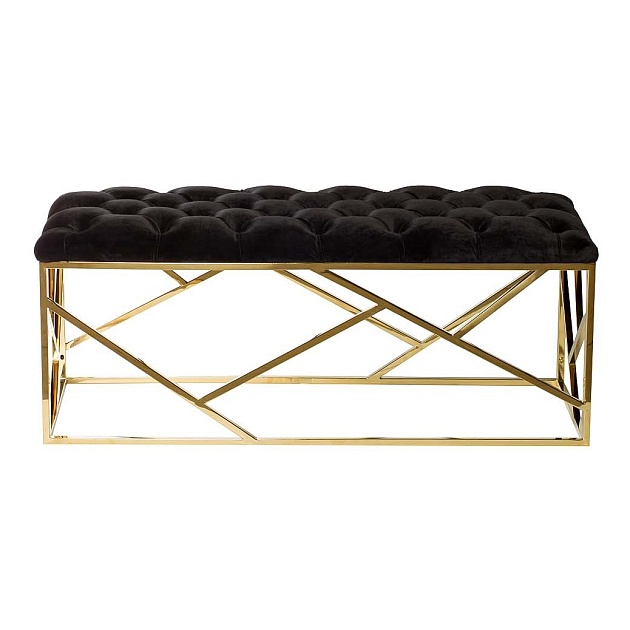 Банкетка Garda Decor GY-BEN7835Gold-BL Фото № 1