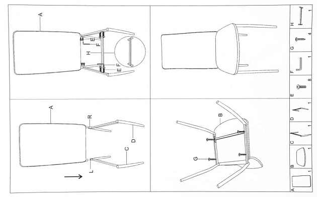 Кухонный стул Woodville Tod 11615 изображение 2 Кухонный стул Woodville Tod 11615 Фото № 2
