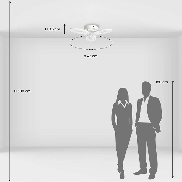 Потолочная светодиодная люстра De City Мадлен 424018003 изображение 2 Потолочная светодиодная люстра De City Мадлен 424018003 Фото № 2