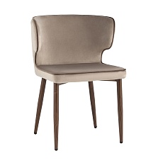 Кухонный стул Stool Group Матео с кантом велюр шампань (ножки дерево) MC110 KD HLR-08/HLR-49 edge