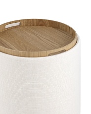 Пуф с ящиком Stool Group Хюгге S рогожка белая 19B260LSP YX1828-1 4