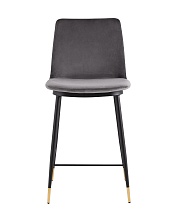 Полубарный стул Stool Group Мелисса велюр темно-серый FDC9055C DARK GREY FUT-81 2