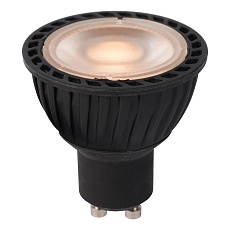 Лампа светодиодная диммируемая Lucide GU10 5W 2200K черная 49010/05/30 3