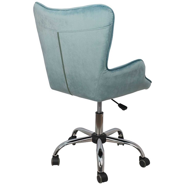 Поворотное кресло AksHome Bella голубой, велюр 77321 Фото № 7