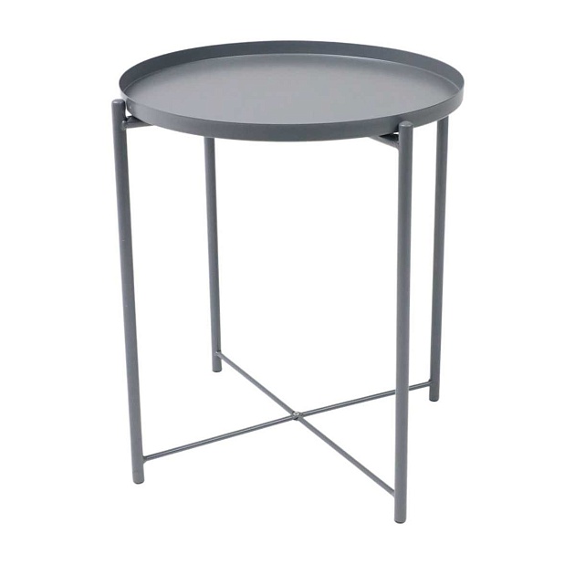 Журнальный стол AksHome Trick серый, окрашенный металл 66915 изображение 1 Журнальный стол AksHome Trick серый, окрашенный металл 66915 Фото № 1