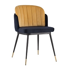 Кухонный стул Stool Group Пенелопа вельвет синий+желтый FDC8054 FUT-78 + FUT-61