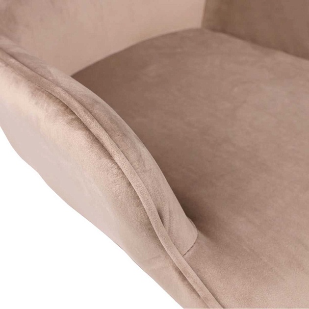 Поворотное кресло AksHome Bella бежевый, велюр 73319 Фото № 6