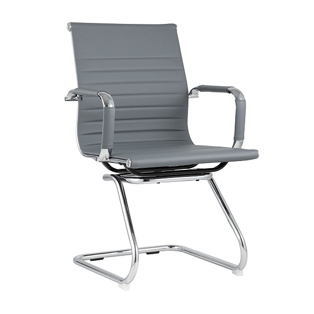 Офисный стул TopChairs Visit серое D-101L grey изображение 1 Офисный стул TopChairs Visit серое D-101L grey Фото № 1
