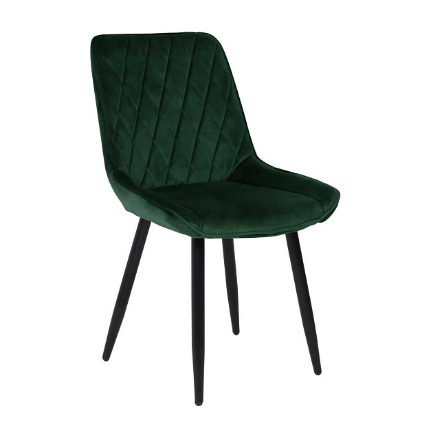 Кухонный стул AksHome Nika темно-зеленый, велюр 72322 Фото № 1