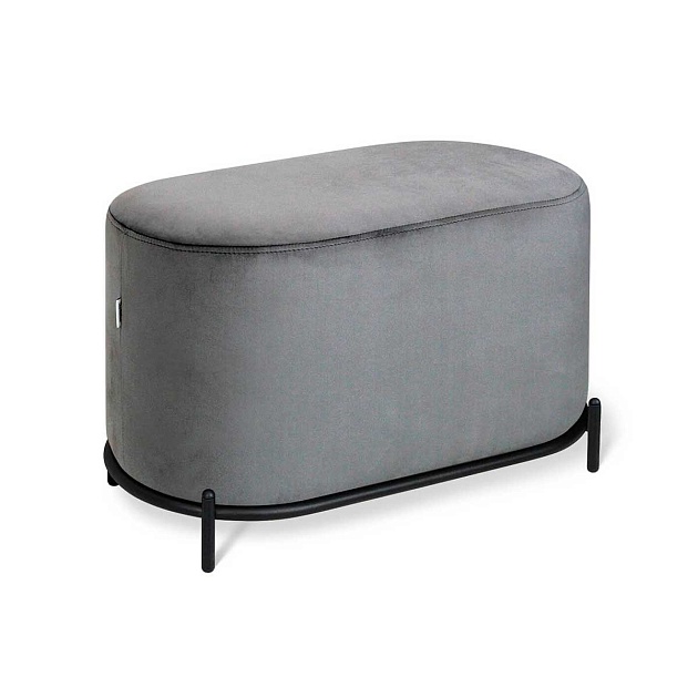 Пуф Sheffilton SHT-B7 угольно-серый/черный муар 1954499403 Фото № 1