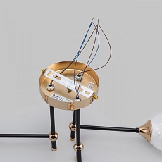 Потолочная люстра IMEX MD.4144-3-S-BK+FGD 1