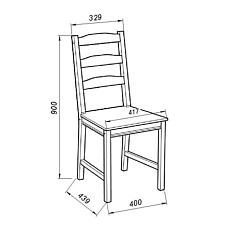 Кухонный стул Шведский Стандарт Вествик 414165002300 2