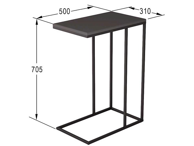 Приставной стол Мебелик Агами 000978 Фото № 3