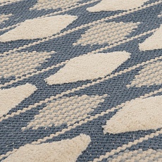 Ковер Tkano из хлопка синего цвета Argyle из коллекции Ethnic, 70х160 см TK18-DR0001 4