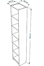 Стеллаж Шведский Стандарт VÄRMA 40 S00333 2