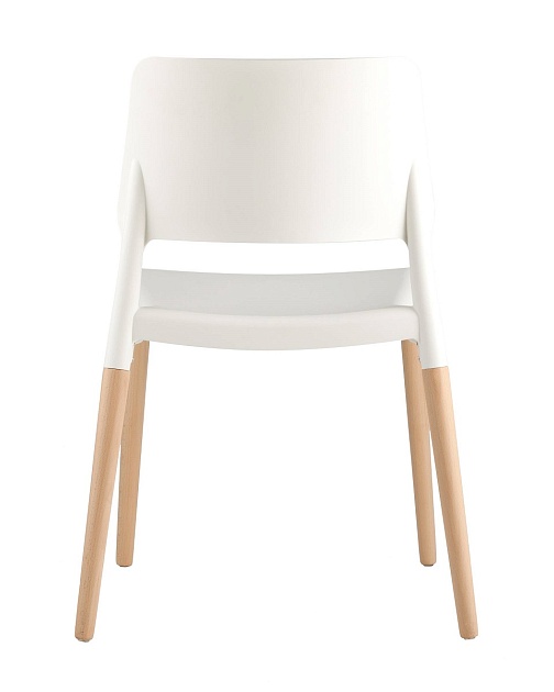 Кухонный стул Stool Group BISTRO белый с деревян. Ножками 8086 WHITE изображение 4 Кухонный стул Stool Group BISTRO белый с деревян. Ножками 8086 WHITE Фото № 4