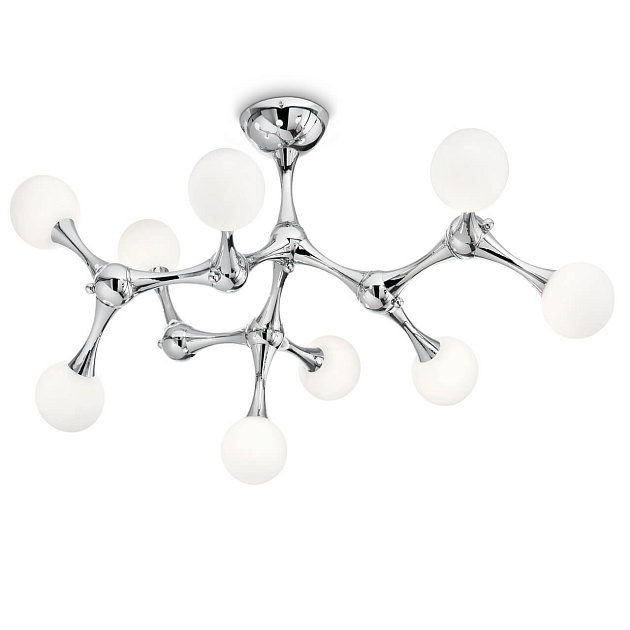 Потолочная люстра Ideal Lux Nodino PL9 Cromo 133393 Фото № 1