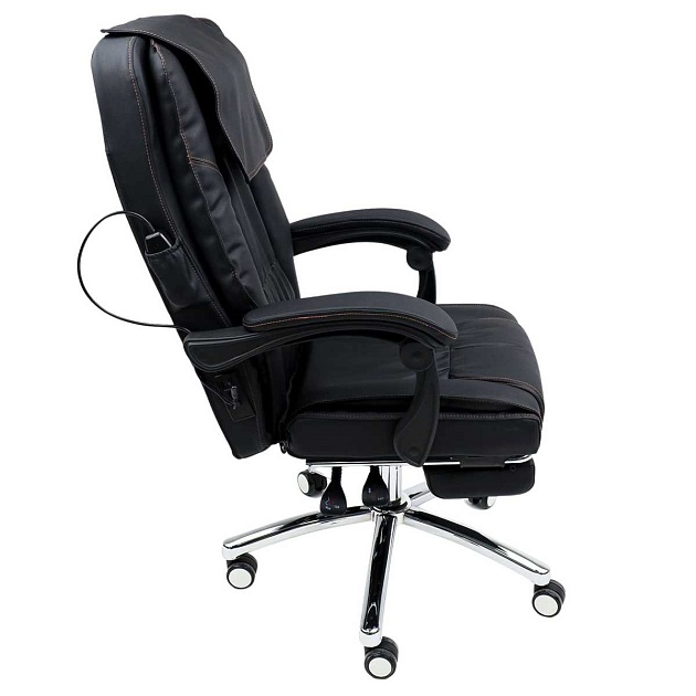 Кресло руководителя AksHome Chief Massag черный, экокожа 80978 Фото № 11