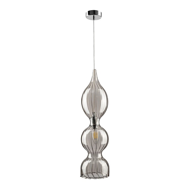 Подвесной светильник Crystal Lux Iris SP1 B Smoke Фото № 1