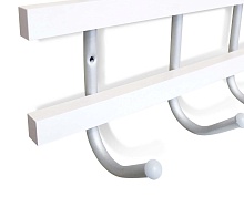 Настенная вешалка Sheffilton SHT-WH11 беленый/алюм.металлик 4099746501 2