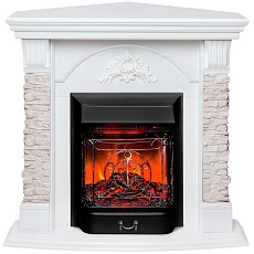 Электрокамин Realflame Athena Corner GR с очагом Majestic Lux Black RC 305135